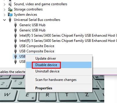 Usb port per port disable control что это